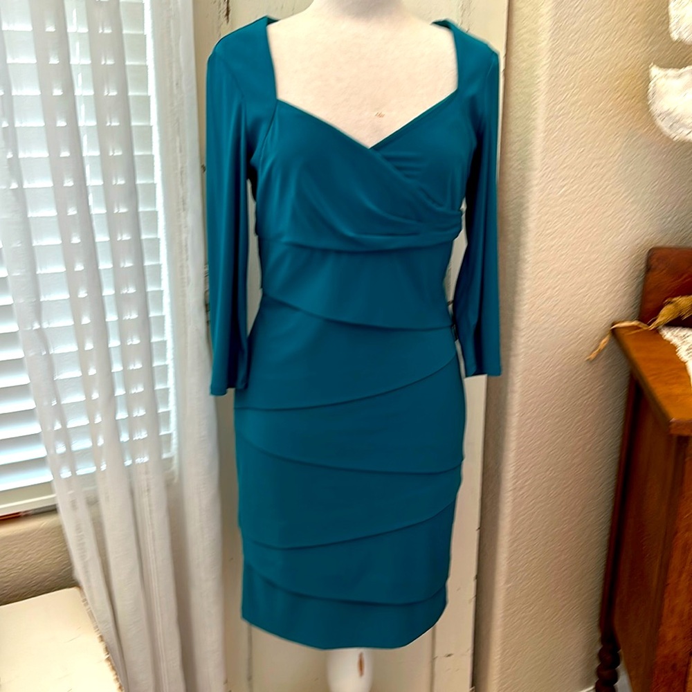 White House/Black Market Teal Dress